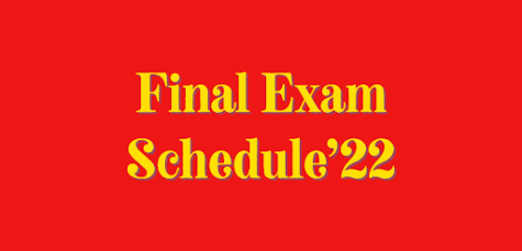 Final Exam Schedule 22