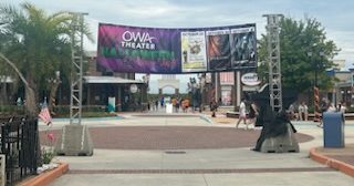 The fun begins… The gates of Owa open, allowing guests inside for an evening of fun and games.