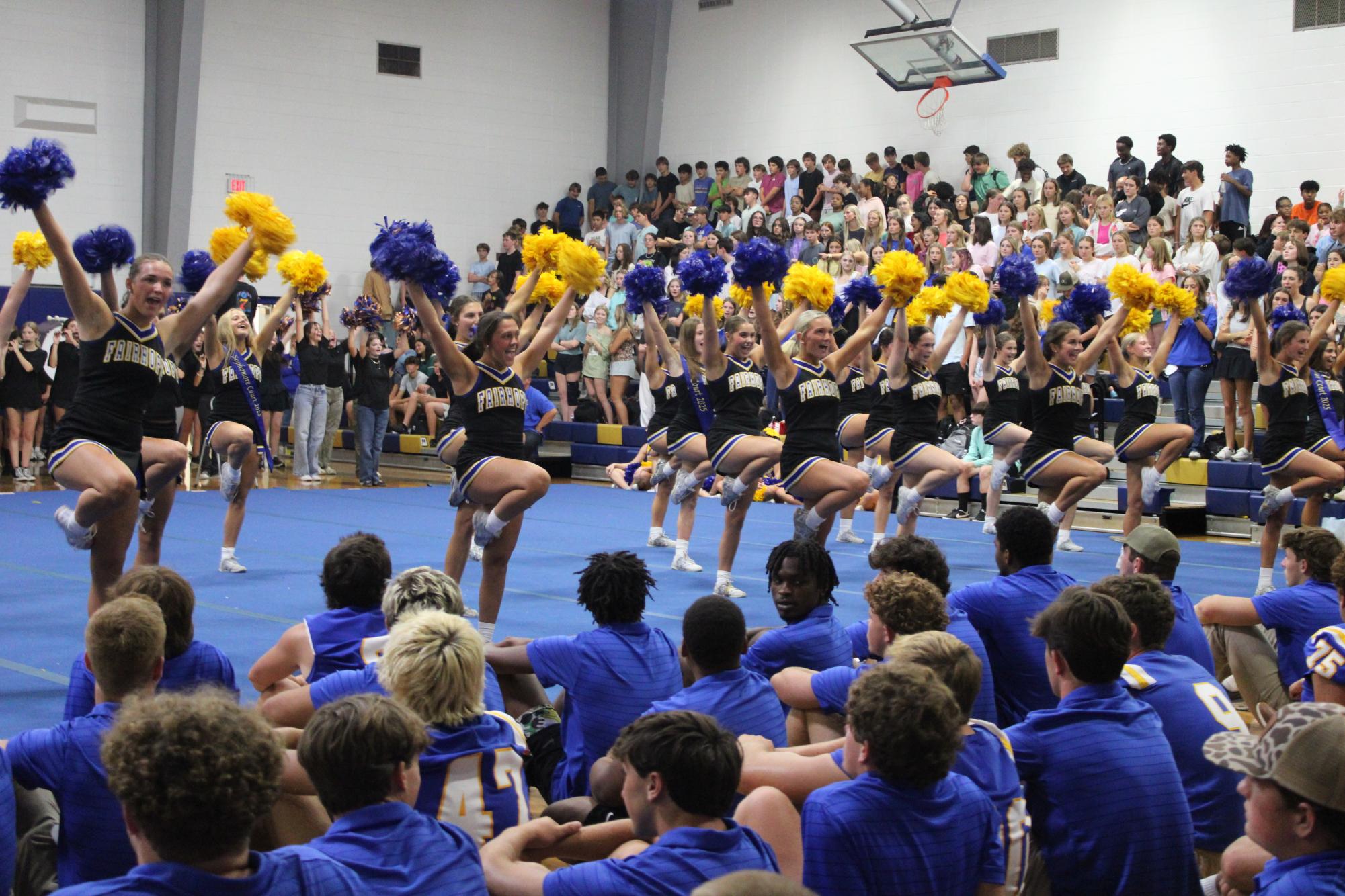 Fairhope High School hosts its homecoming pep rally in the gym Friday, Sept. 19, to celebrate the homecoming festivities and motivate students to attend the football game versus Robertsdale.