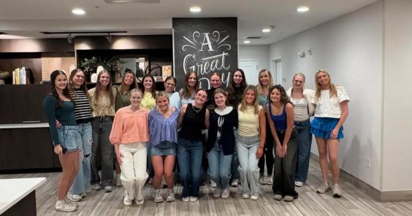 Dressed for the best… The Fairhope Varsity Volleyball prepared to go to dinner. After traveling from Fairhope to Montgomery, they shared their pre-game meal at the Fish Bone. (Lucy McIntosh)