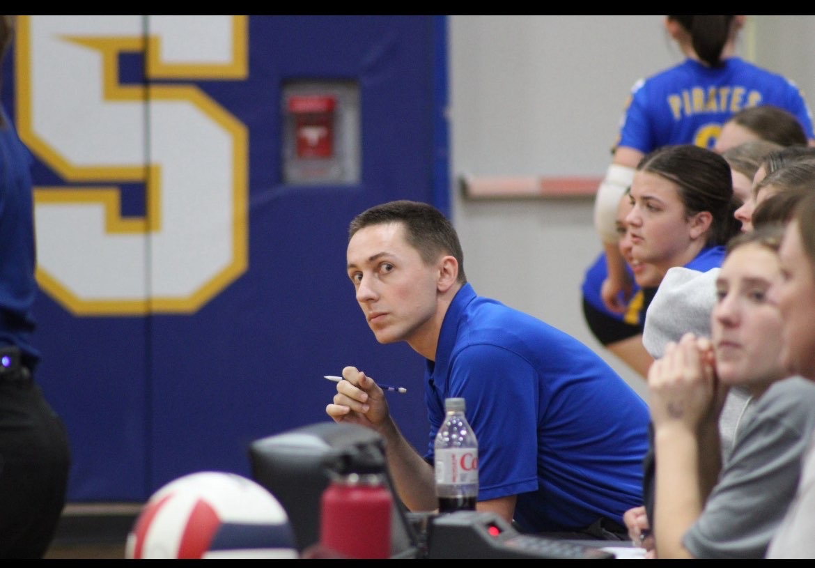 A stare of concentration… Kalmar watches the game intently awaiting the next points scored. He focused and concentrated on each player’s role. (Bryce Wells)