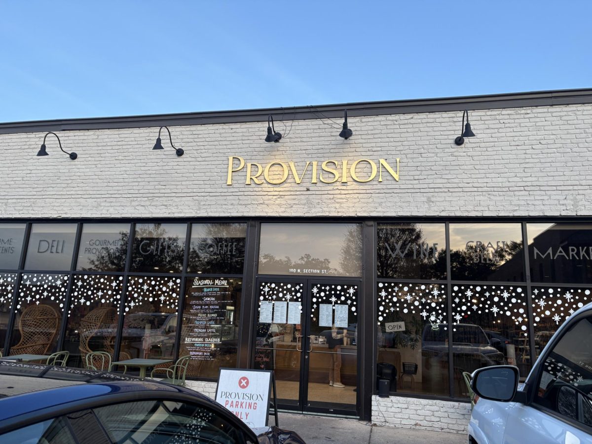 Standing high and mighty… Provision, a vibey coffee shop on main street, promises a good atmosphere and delicious food. (Penny Hood)