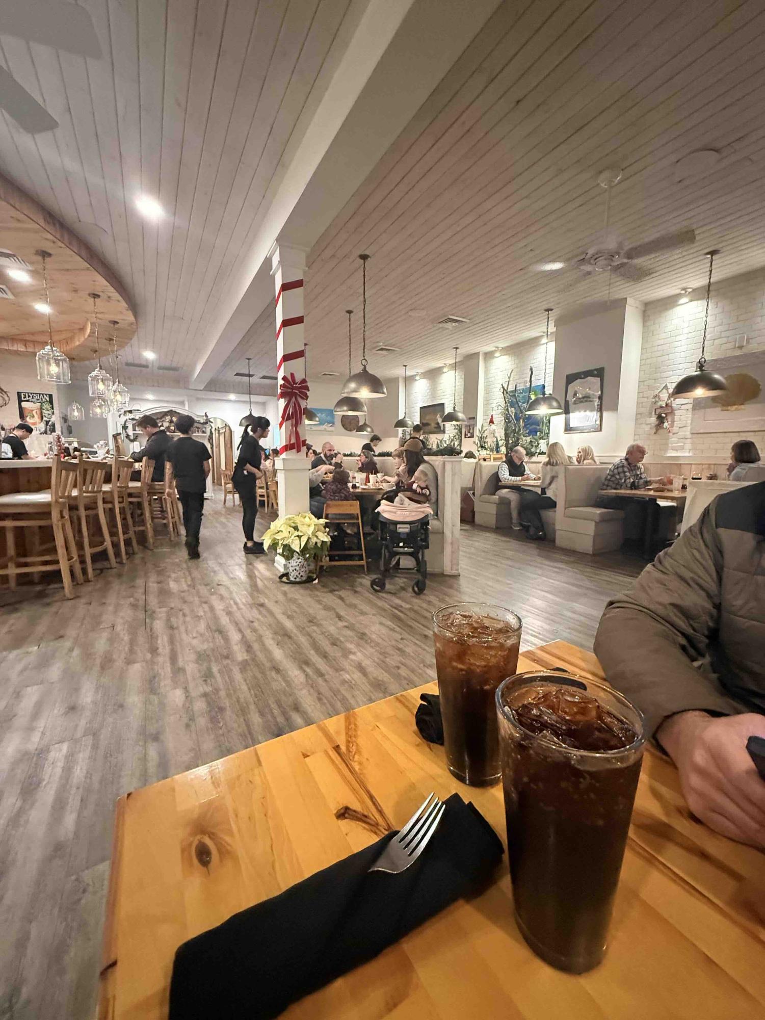  Comforting and inviting… The warm lighting and distant jazz create a cozy atmosphere. Wok by d’Bay creates a joyful haven, a place where anyone can go to relieve stress and enjoy a tasty meal. (Madden Lewis)