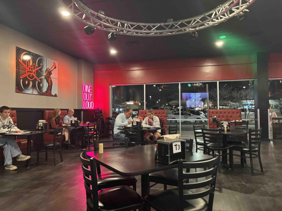 Cool and calm… Classic rock and comfy seating create a calm and inviting atmosphere . (Lucy McIntosh)