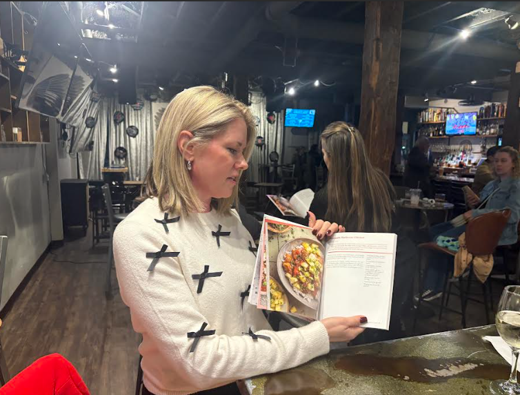 A little background info…Giglotti explains the many meals in the book and the steps taken to prepare them. Pages are filled with step-by-step instructions and pictures of each delicious meal. (Addison Glies)